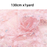 tissu violet rose vert bleu fleurs relief paillettes décoratif élégant polyester rayon hautequalité bricolage