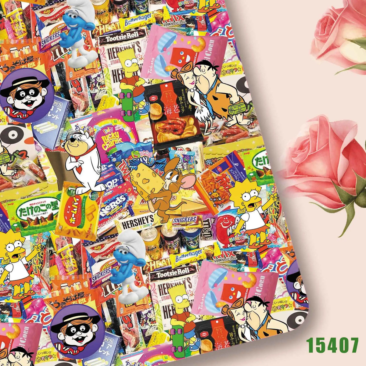 tissu polyester coton 140x50cm patchwork poupées rideaux diy one piece personnages animés multicolore motifs