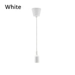 lustre suspendu moderne ampoule câble coloré salon chambre rouge noir blanc
