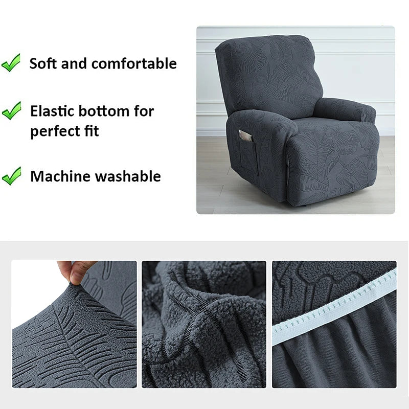 housses canapé gris imprimé végétal moderne pièces adhésifs polyester lavable printemps été