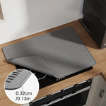 tapis protection silicone antidérapant chauffe plaque induction noir rayures horizontales moderne adhésif respectueux environnement