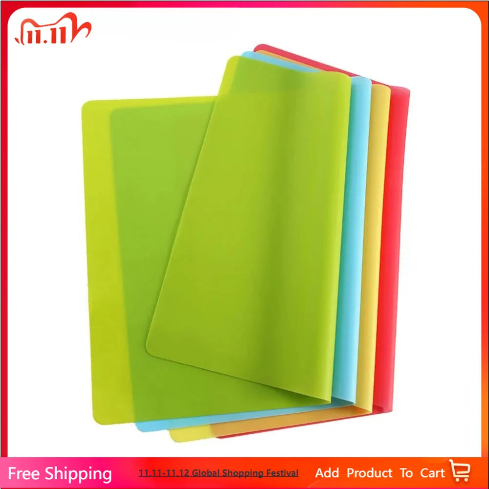 tapis cuisine silicone moderne vert bleu orange rouge marron rose opaques