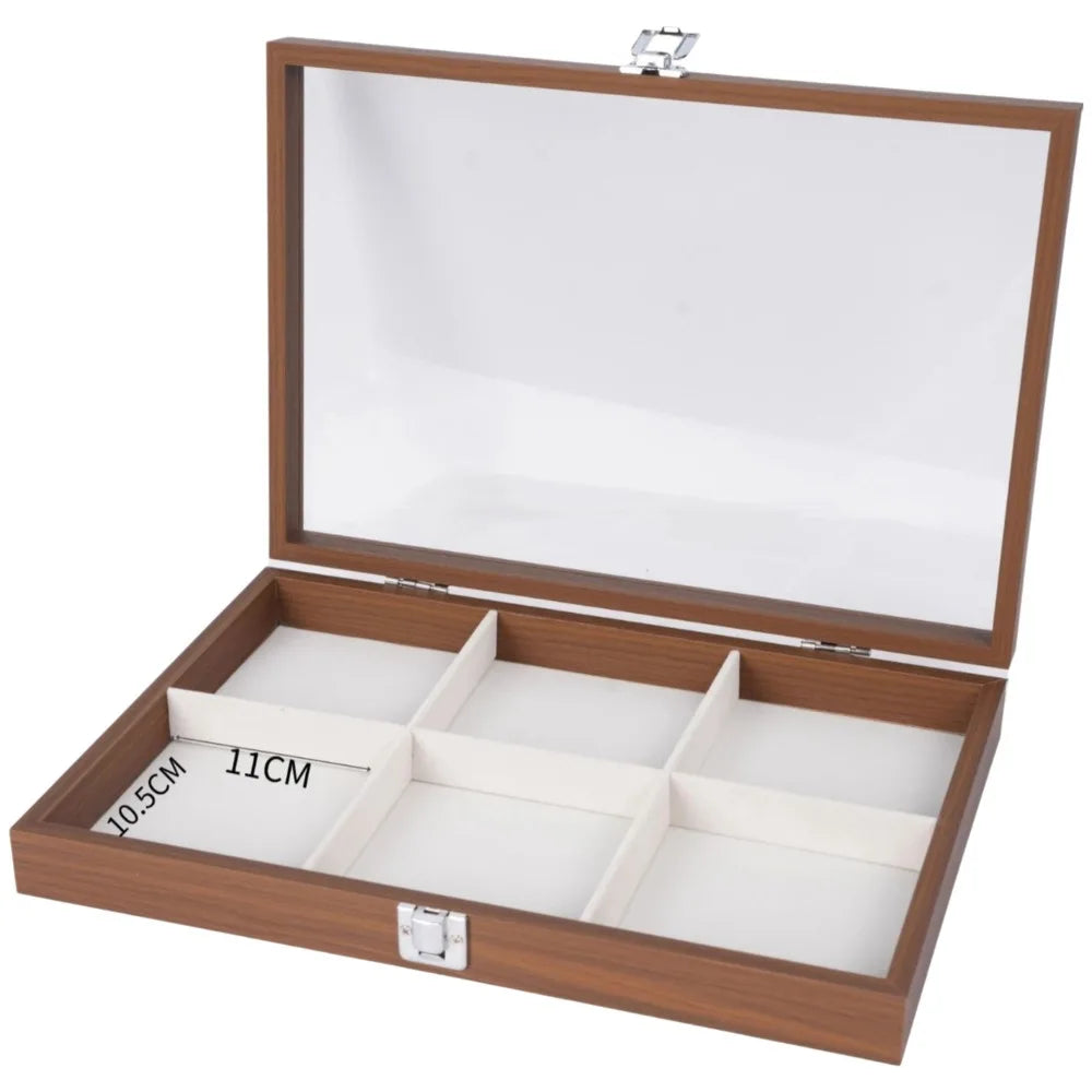 boîte bijoux moderne blanc marron neutre réutilisable clapets 12 18 24 30 grilles