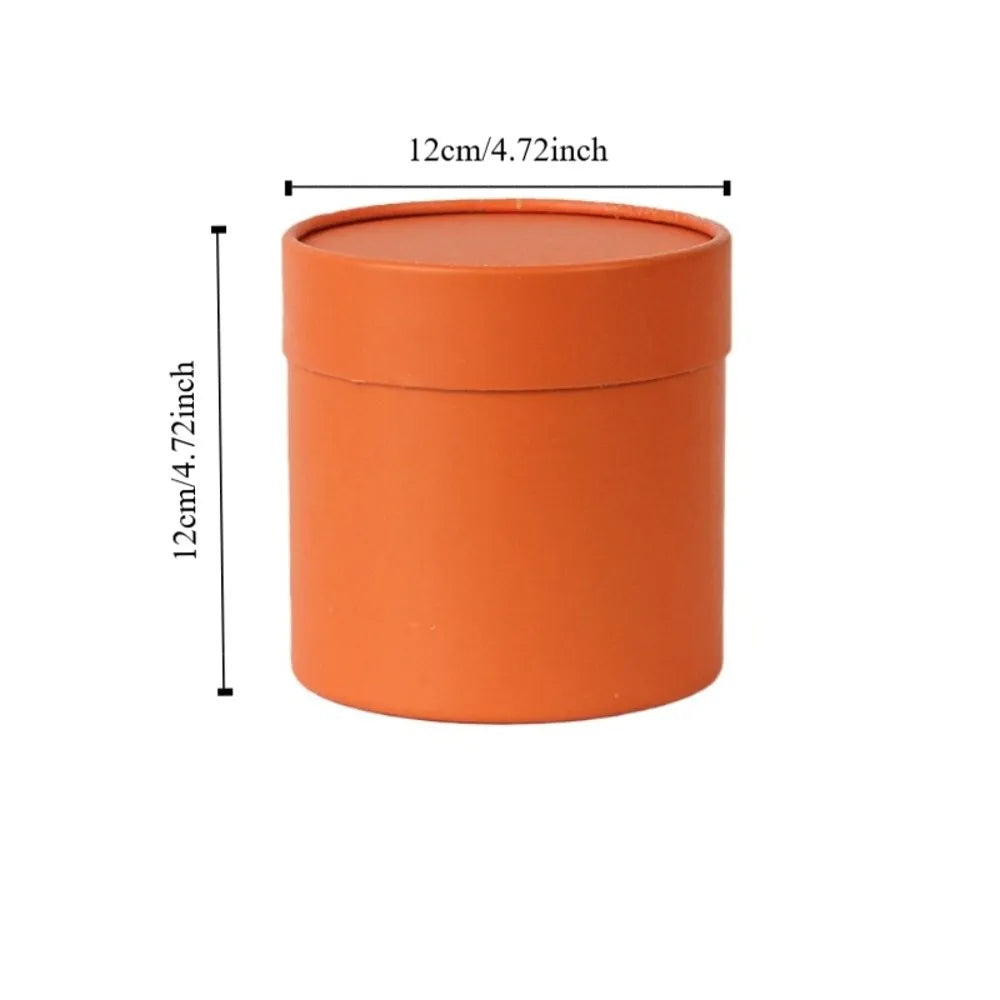 boîtes rondes unies moderne opaques rose clair noir argenté rose pâle vert clair beige