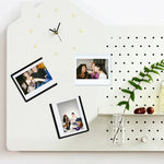 Cadre aimanté photo rouge pour frigo avec photo instantanée