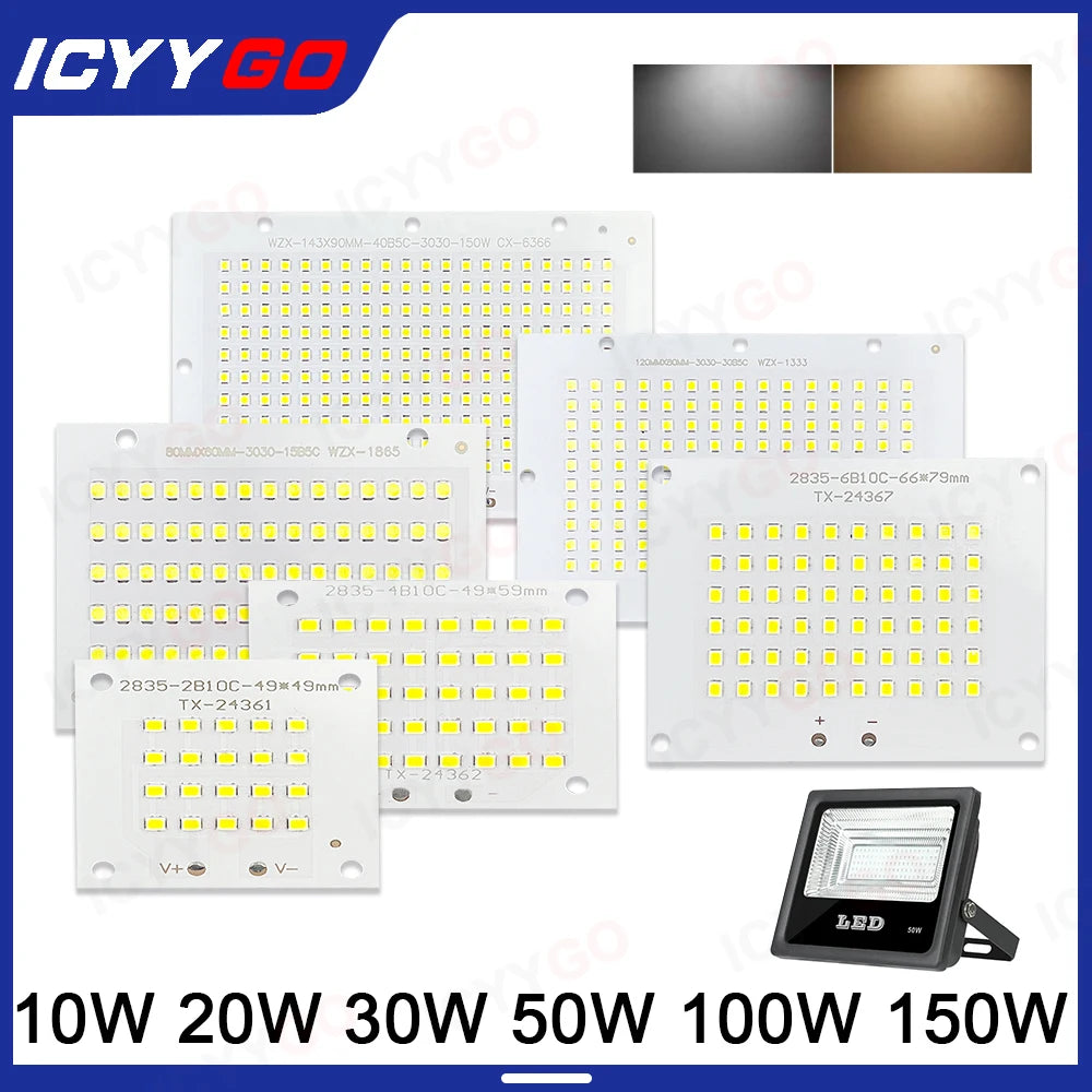 plaque led 10w 20w 30w 50w 100w 150w blanc grille diodes modernes oeilletsextérieur