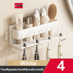 porte brosses dents adhésif moderne noir mat salle bains accessoires toilette crème dentifrice soins