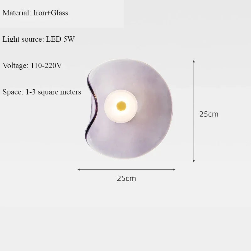 lampe murale contemporaine or brillante 25cm interrupteur câble