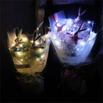 guirlande lumineuse fil cuivre led blanc multicolore moderne décoration noël mariage suction