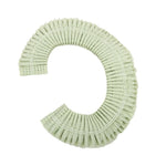 lit moderne couverture rayée verte rose blanche 50x80cm élastique 16 pièces