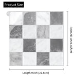 carreaux muraux autocollants 3d rouge foncé gris vert modernes 10 pièces facile