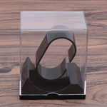 support rouleau papier toilette adhésif moderne transparent légèrement opaque sans motif