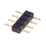 connecteur led rgb noir broches double rangée 10 pièces broches dorées bande led 2835