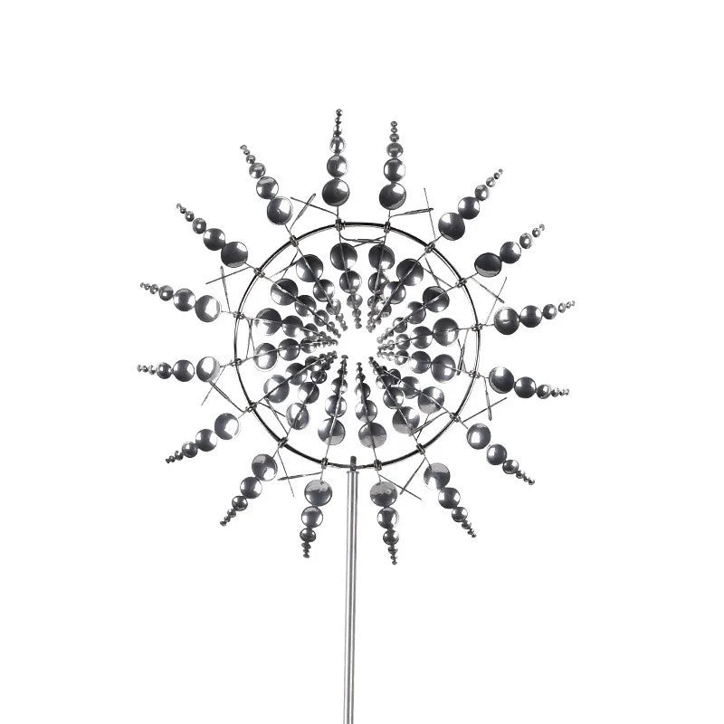vent spinner moderne multicolore translucides tringle métal extérieur décoration jardin