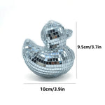 miroir decoratif forme canard rose or argent festif deco intérieure