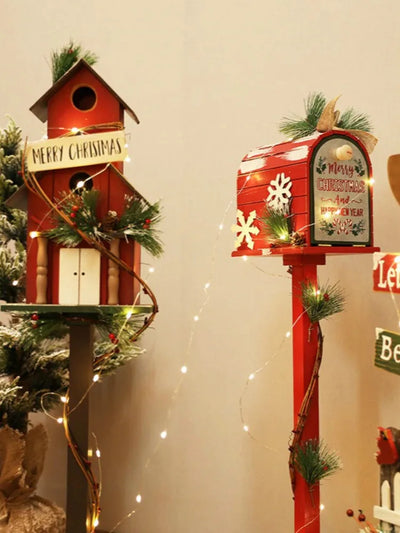 Panneau lumineux bois Noël extérieur Ombre Interieur