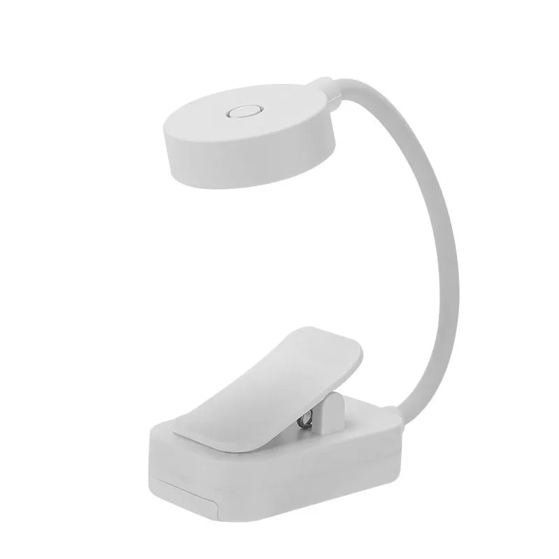 lampe lecture portable pince blanc rechargeable batterie sans fil minimaliste uplight chambre table