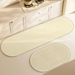 tapis sol moderne beige clair rayures horizontales antidérapant résistant taches lavable maison camping voyage
