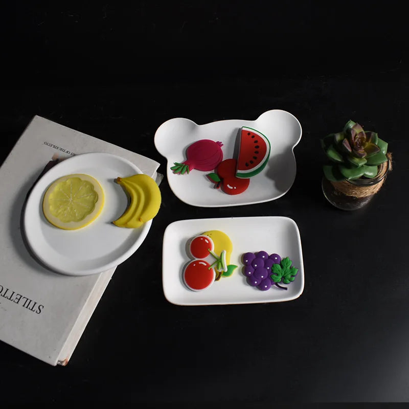 moules silicone forme ours rectangle cercle fruits décorations bricolage artisanal blanc moderne ludique