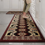 tapis cuisine moderne gris noir blanc rayures horizontales antidérapant lavable sol maison
