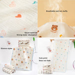 serviettes sport coton gauze animaux ours nuages coeurs bébés blanc orange bleu vert