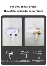 support mural anti dérapant porte sèche cheveux moderne finition inoxydable blanc noir doré