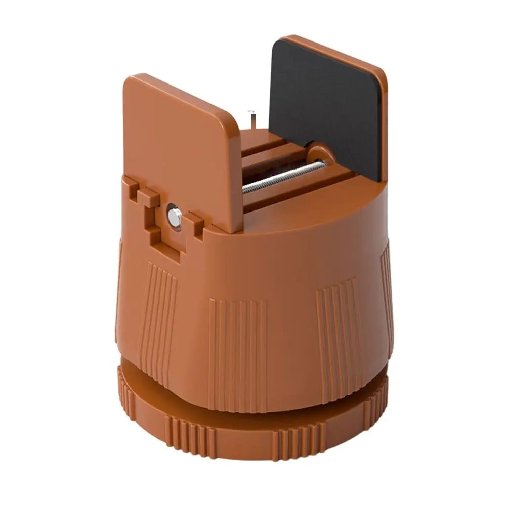 supports table modernes vis ajustables marron striés opaques 82mm 73mm 52mm