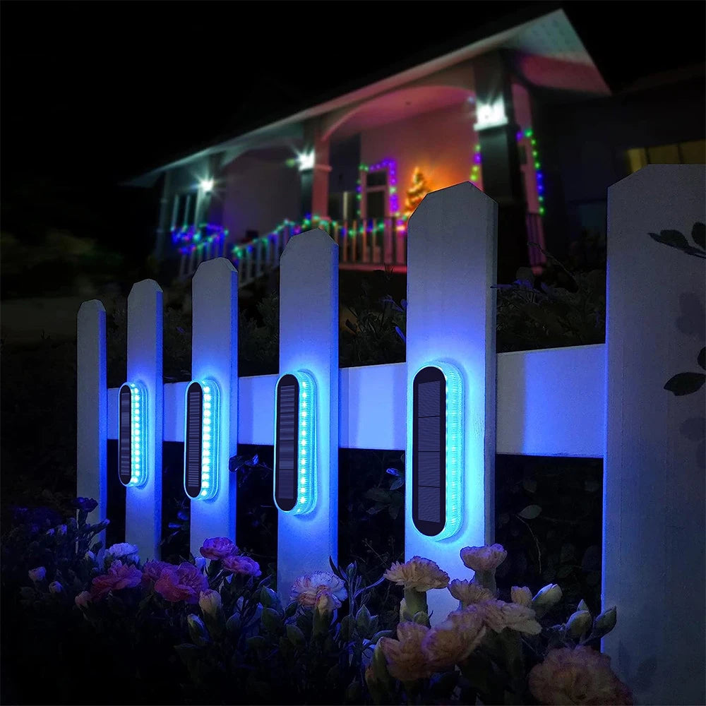 éclairage solaire moderne bleu adhésif ip68 extérieur anti pressure led