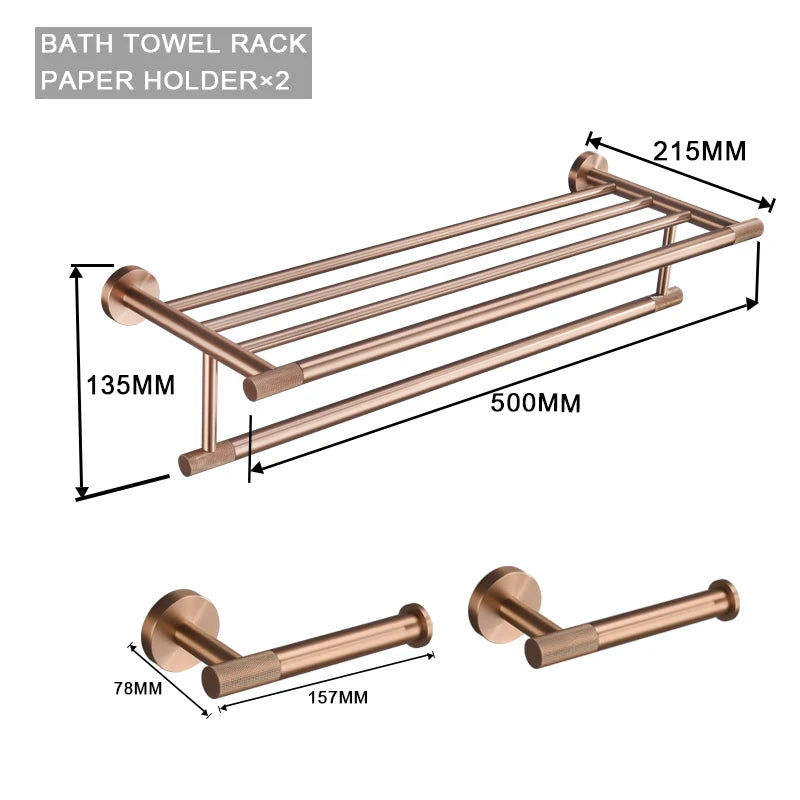 ensemble accessoires salle bain luxe or rose mat distributeur savon porte serviette porte papier
