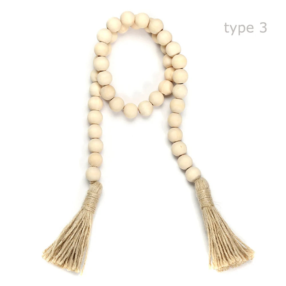 guirlande bois décorative rustique attaches corde tressée naturelles intérieur bohème 150cm 82cm 90cm