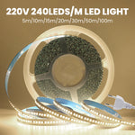 ruban led blanc haute luminosité étanche flexible prise électrique adhésif salon
