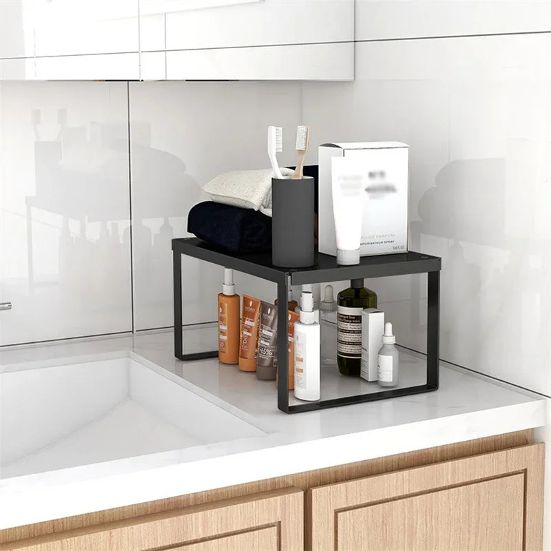 étagère cuisine métal moderne noir structure simple réutilisable multipurpose