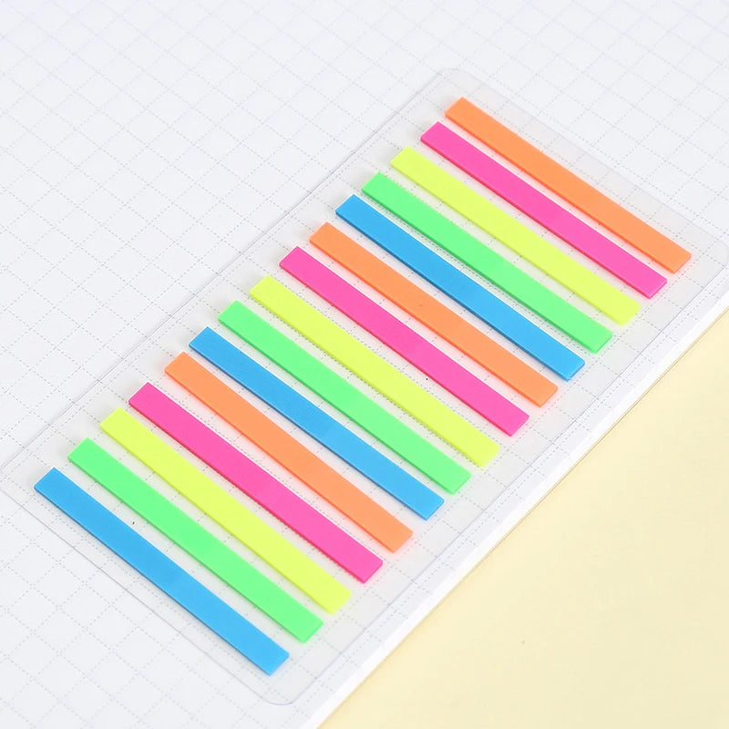 marqueurs pages stickers multicolores rectangulaires adhésifs modernes étudiants livres fournitures memo notes autocollantes