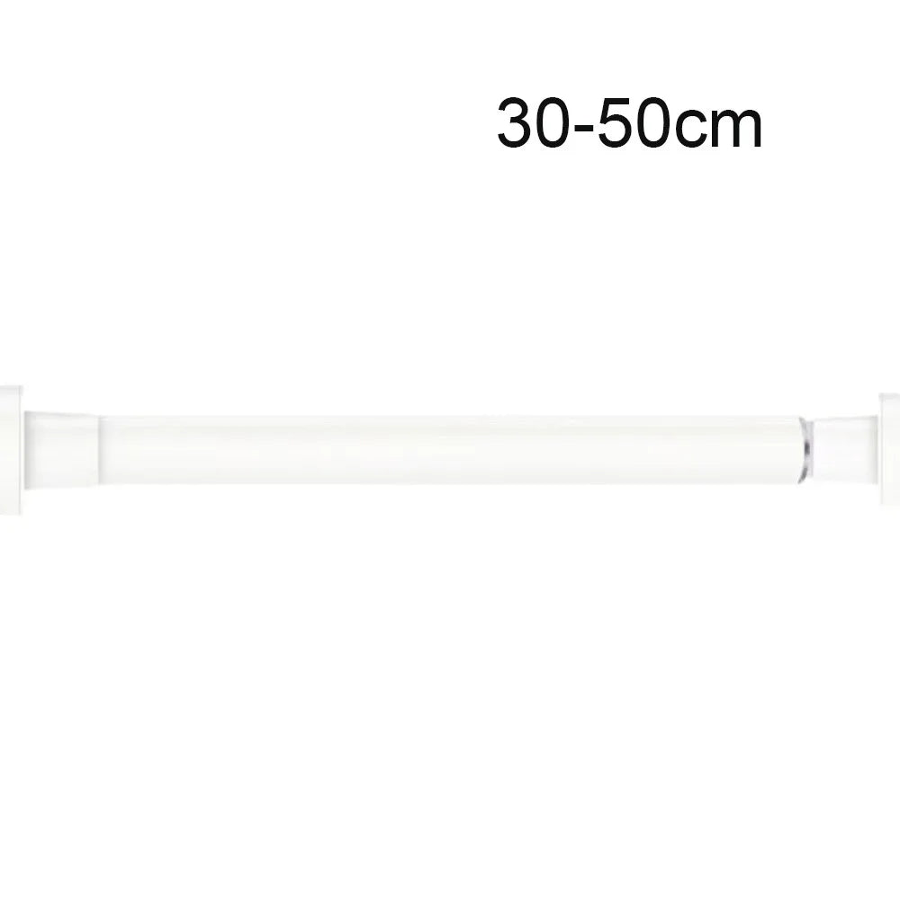 tige rideau télescopique acier noir blanc réglable sans perçage moderne douche séchoir linge