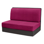 coussin banquette vert tissé motifs géométriques moderne housses extensibles polaire 100 polyestère