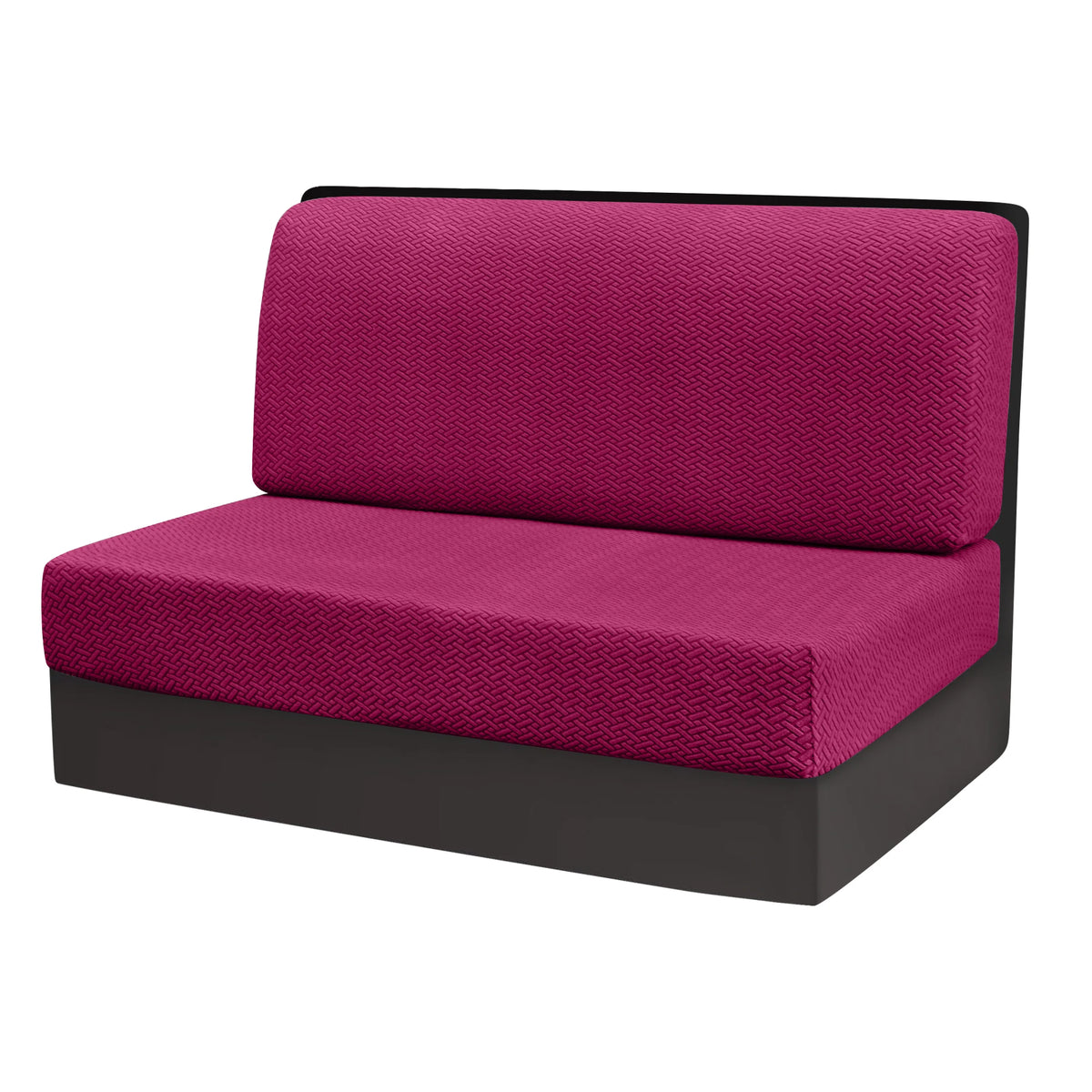 coussin banquette vert tissé motifs géométriques moderne housses extensibles polaire 100 polyestère