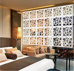 paravent cloison décorative motif floral semi transparent moderne ethnique pièces accrochables chambre salon