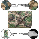 Housse de couette légère camouflage vert