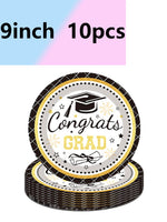 assiettes carton blanc noires or motifs graduation étoiles losanges fêtesscrição titre respecte critères demandés