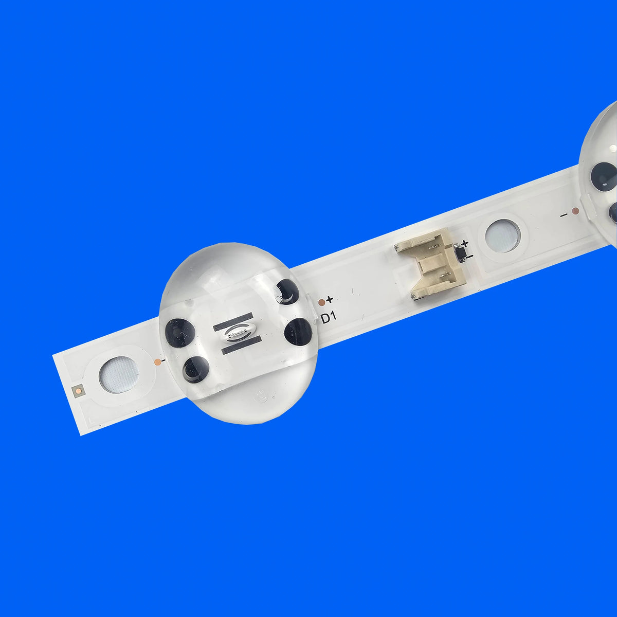 bande lumineuse led adhésive blanche moderne connecteur boutons commande téléviseur blanc