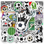 stickers football graphiques couleurs noires blanches vertes rouges bleues jaunes grises adhésifs sportifs physiques