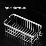 caddie douche noir argenté grille barreaux moderne clips salle bain