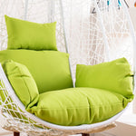 fauteuil suspendu moderne coussins orange vert jaune rouge beige polyester coton respirant fixations