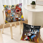 taies d'oreiller animées personnages cartoon jaune noir 40x40cm 45x45cm 50x50cm 60x60cm