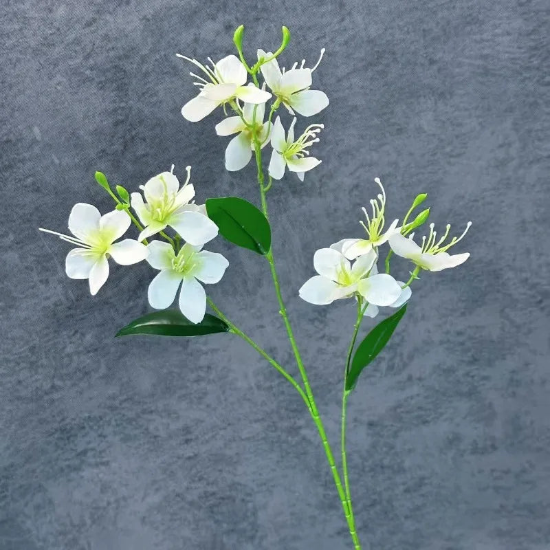 décoration intérieure fleurs artificielles jasmin vert rose blanc violet modernes