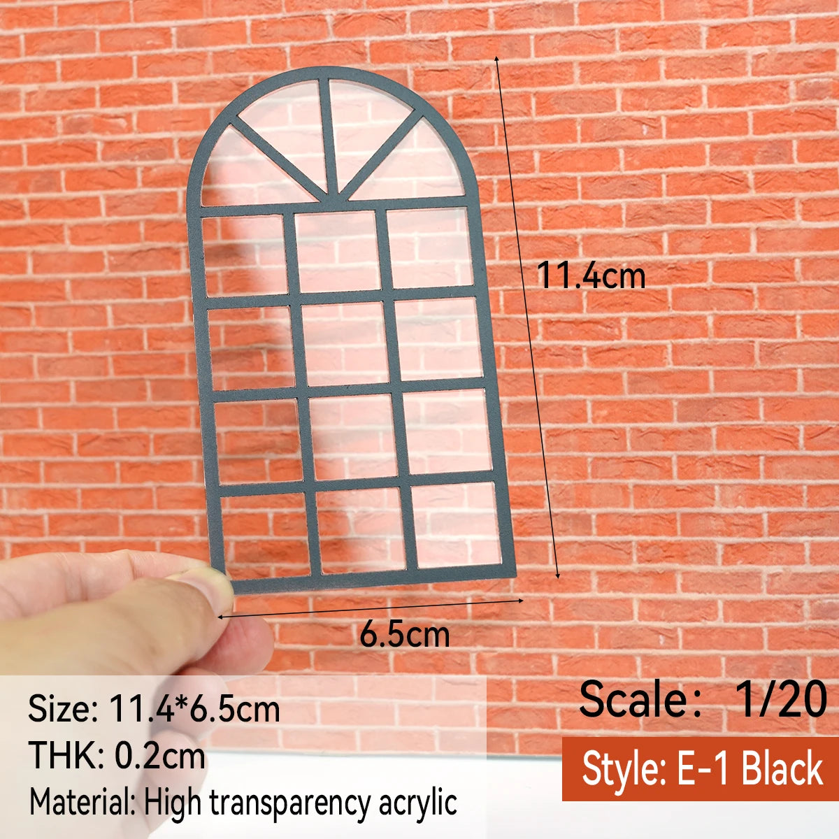 fenêtres transparentes acrylique sections architecturales dioramas construction bâtiments matériaux décoration maison DIY