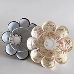 abat jour tissu floral violet rose moderne décoration chambre opacité classique