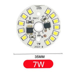plaque led circulaire diodes blanc moderne 28mm 30mm 35mm 40mm 45mm 3w 5w 7w