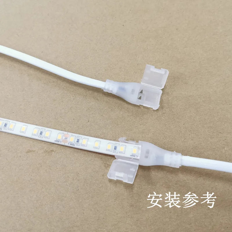 connecteurs adhésifs blancs utilitaires câbles led sécurités opaques rondes platées