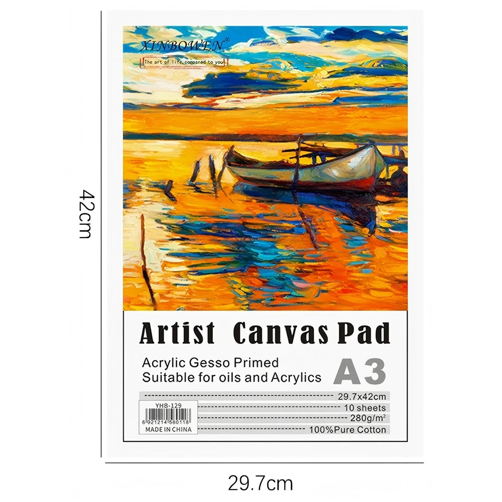 toile peinture blanc texture moderne feuilles pack peinture acrylique pinceau set dessin